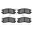 Dynamite Friction 1600-0698-00 Disc Brake Pad Set - Front or Rear