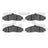 Dynamite Friction 1600-0731-00 Disc Brake Pad Set - Front