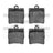 Dynamite Friction 1600-0779-00 Disc Brake Pad Set - Rear