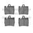 Dynamite Friction 1600-0848-00 Disc Brake Pad Set - Rear