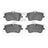 Dynamite Friction 1600-0872-00 Disc Brake Pad Set - Front