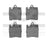 Dynamite Friction 1600-0876-00 Disc Brake Pad Set - Rear