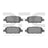 Dynamite Friction 1600-0905-00 Disc Brake Pad Set - Rear