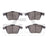 Dynamite Friction 1600-0915-20 Disc Brake Pad Set - Front