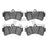 Dynamite Friction 1600-0977-00 Disc Brake Pad Set - Front