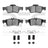 Dynamite Friction 1600-0986-01 Disc Brake Pad Set - Rear