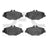 Dynamite Friction 1600-0987-00 Disc Brake Pad Set - Front