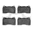 Dynamite Friction 1600-1001-00 Disc Brake Pad Set - Front or Rear