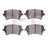 Dynamite Friction 1600-1018-00 Disc Brake Pad Set - Rear
