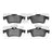 Dynamite Friction 1600-1095-00 Disc Brake Pad Set - Rear