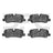 Dynamite Friction 1600-1099-00 Disc Brake Pad Set - Rear