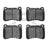 Dynamite Friction 1600-1121-00 Disc Brake Pad Set - Front