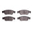 Dynamite Friction 1600-1287-00 Disc Brake Pad Set - Front