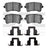 Dynamite Friction 1600-1386-01 Disc Brake Pad Set - Rear