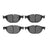 Dynamite Friction 1600-1409-00 Disc Brake Pad Set - Front