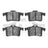 Dynamite Friction 1600-1449-00 Disc Brake Pad Set - Rear