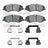 Dynamite Friction 1600-1479-01 Disc Brake Pad Set - Front