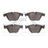 Dynamite Friction 1600-1505-00 Disc Brake Pad Set - Front