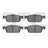 Dynamite Friction 1600-1636-00 Disc Brake Pad Set - Front