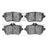 Dynamite Friction 1600-1689-00 Disc Brake Pad Set - Rear