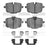 Dynamite Friction 1600-1850-01 Disc Brake Pad Set - Rear