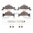 Dynamite Friction 1600-1897-01 Disc Brake Pad Set - Front