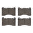 Dynamite Friction 1600-2461-00 Disc Brake Pad Set - Front