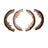 Dynamite Friction 1901-0272-00 Drum Brake Shoe - Rear