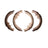 Dynamite Friction 1901-0462-00 Drum Brake Shoe - Rear