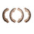 Dynamite Friction 1901-0658-00 Drum Brake Shoe - Rear