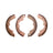 Dynamite Friction 1901-0671-00 Drum Brake Shoe - Rear