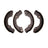 Dynamite Friction 1901-0735-00 Drum Brake Shoe - Rear
