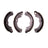 Dynamite Friction 1901-0760-00 Drum Brake Shoe - Rear