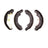 Dynamite Friction 1901-0956-10 Drum Brake Shoe - Rear