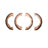Dynamite Friction 1902-0745-00 Parking Brake Shoe - Rear