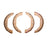 Dynamite Friction 1902-0831-00 Parking Brake Shoe - Rear