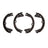 Dynamite Friction 1902-1104-00 Parking Brake Shoe - Rear