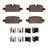 Dynamite Friction 1911-2174-01 Disc Brake Pad Set - Rear