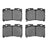 R1 Concepts 2115-0629-00 Disc Brake Pad Set - Front