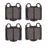 R1 Concepts 2115-0771-00 Disc Brake Pad Set - Rear