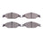 R1 Concepts 2115-0804-00 Disc Brake Pad Set - Front