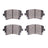R1 Concepts 2115-1018-00 Disc Brake Pad Set - Rear