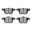 R1 Concepts 2115-1761-00 Disc Brake Pad Set - Rear
