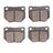 R1 Concepts 2310-0461-00 Disc Brake Pad Set - Rear