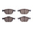 R1 Concepts 2310-1044-00 Disc Brake Pad Set - Front