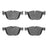 R1 Concepts 2310-1294-00 Disc Brake Pad Set - Front