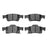 R1 Concepts 2310-1498-00 Disc Brake Pad Set - Rear