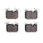 R1 Concepts 2310-1609-00 Disc Brake Pad Set - Front
