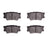 R1 Concepts 2310-1632-00 Disc Brake Pad Set - Rear