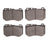 R1 Concepts 2311-1862-00 Disc Brake Pad Set - Front